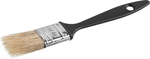 Кисть плоская СИБИН, пластиковая ручка, светлая смешанная щетина, 25мм