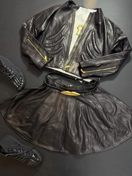 Кожаная куртка Schiaparelli