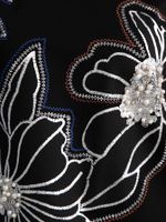 Блуза Цветочная рапсодия (черная) Б15311-18М LT Collection