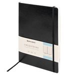 Ежедневник недатированный БОЛЬШОЙ ФОРМАТ 210х297 мм А4, BRAUBERG "Metropolis Ultra", 160 л., черный, 113284