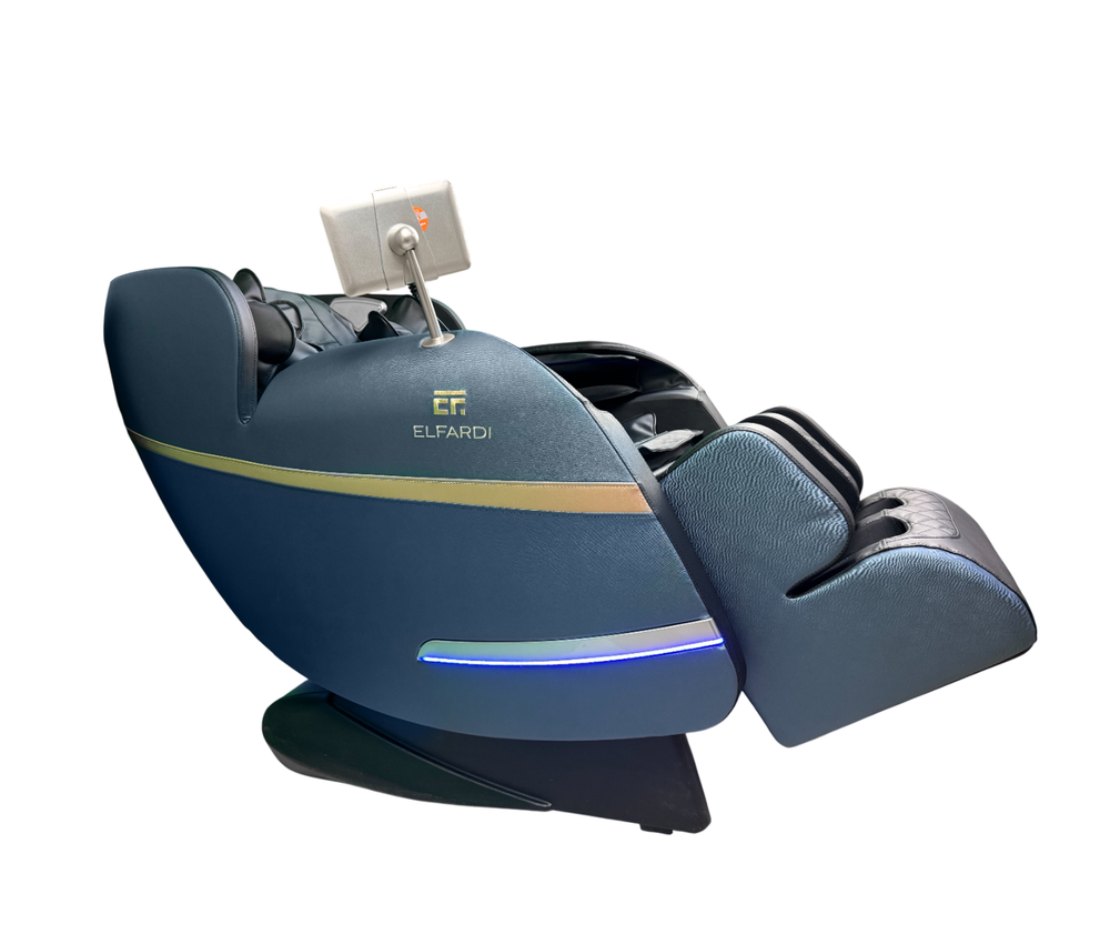 Массажное кресло Elfardi A20B сине-серое