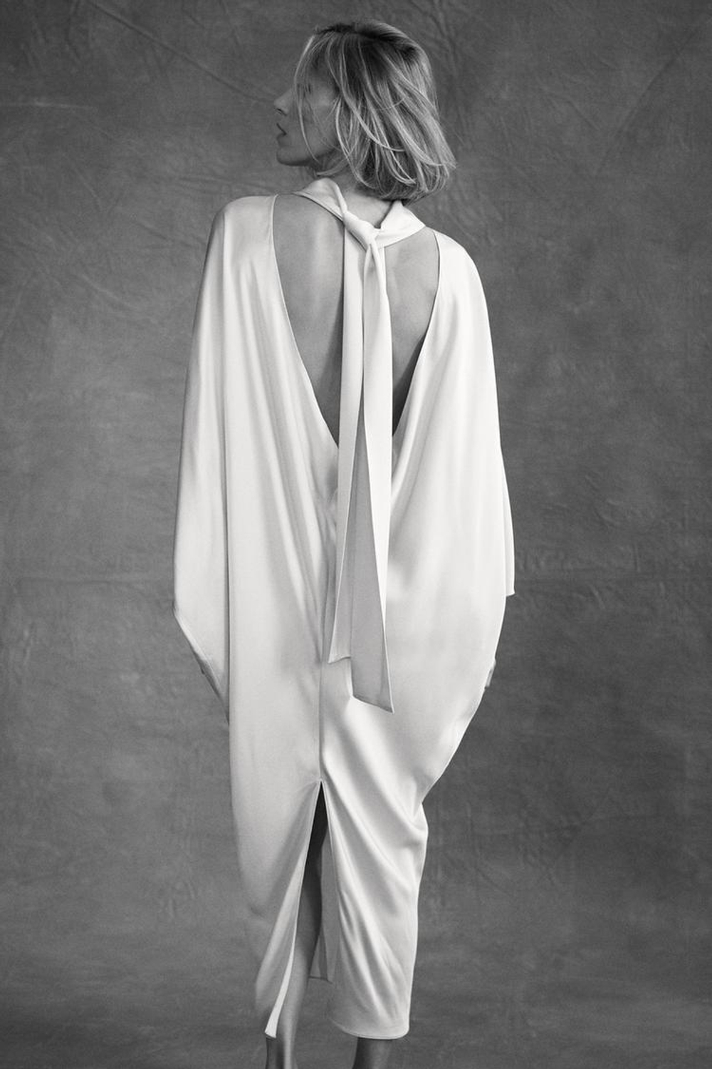 ZARA АТЛАСНАЯ ТУНИКА ZW COLLECTION LIMITED EDITION, КАВА