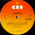 Julio Iglesias ‎– El Amor (Голладия 1978г.)