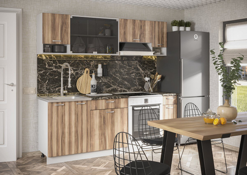 Кухня "Зара" 2,1 м Белый/Дуб сакраменто Интерьер Центр