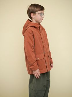 Парка c флисом терракота