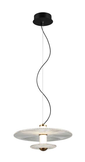 8443MDM-2M BK+GD BLACK+CLEAR (1) Люстра NW