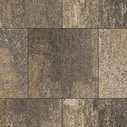 Тротуарная плитка КВАДРАТ 500х500 мм - Листопад гладкий Старый замок