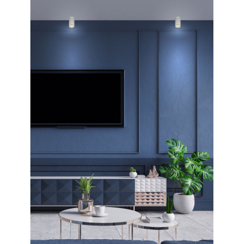 Светильник накладной ЭРА OL16 GU10 WH под лампу MR16 GU10 белый