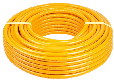 Гофрированная труба для газа Lavita HFPY 20A нержавеющая сталь, термообработанная, в жёлтой п/э оболочке (1 м)