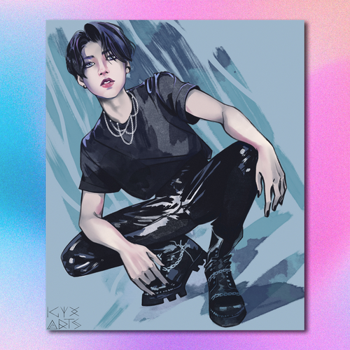 Арт принт / igyx_art / STRAY KIDS / Джисон #6