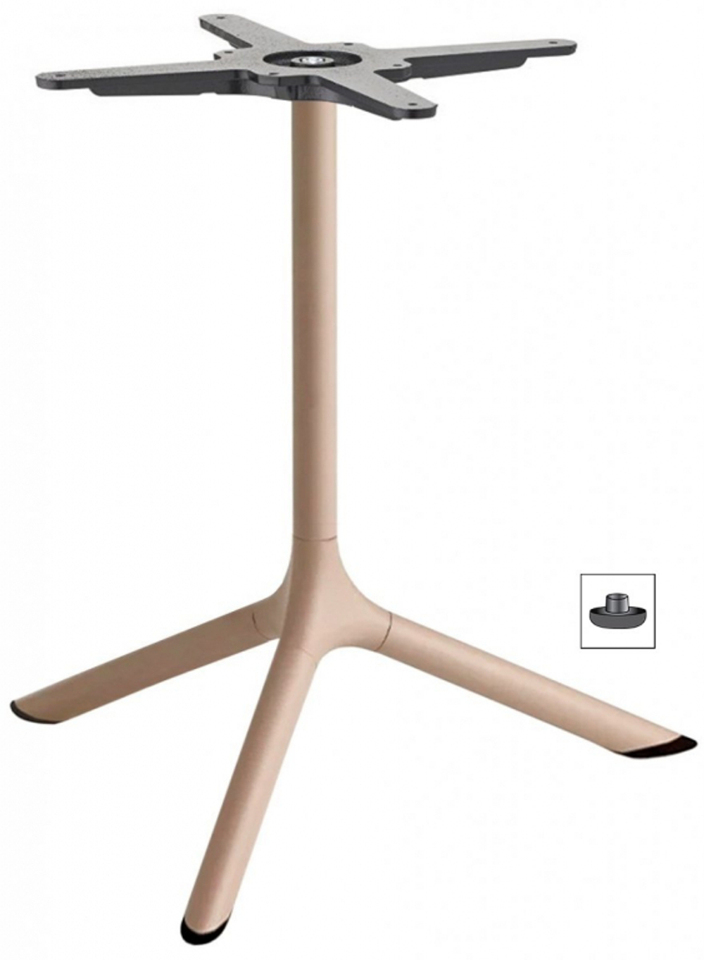 Столик ламинированный кофейный Scab Design Tripe, тортора, зернистый