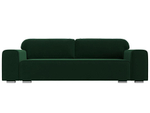 Диван прямой Лига-029, ВЕЛЮР Зеленый