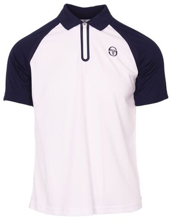 Мужское теннисное поло Sergio Tacchini Rispecchio - white/navy