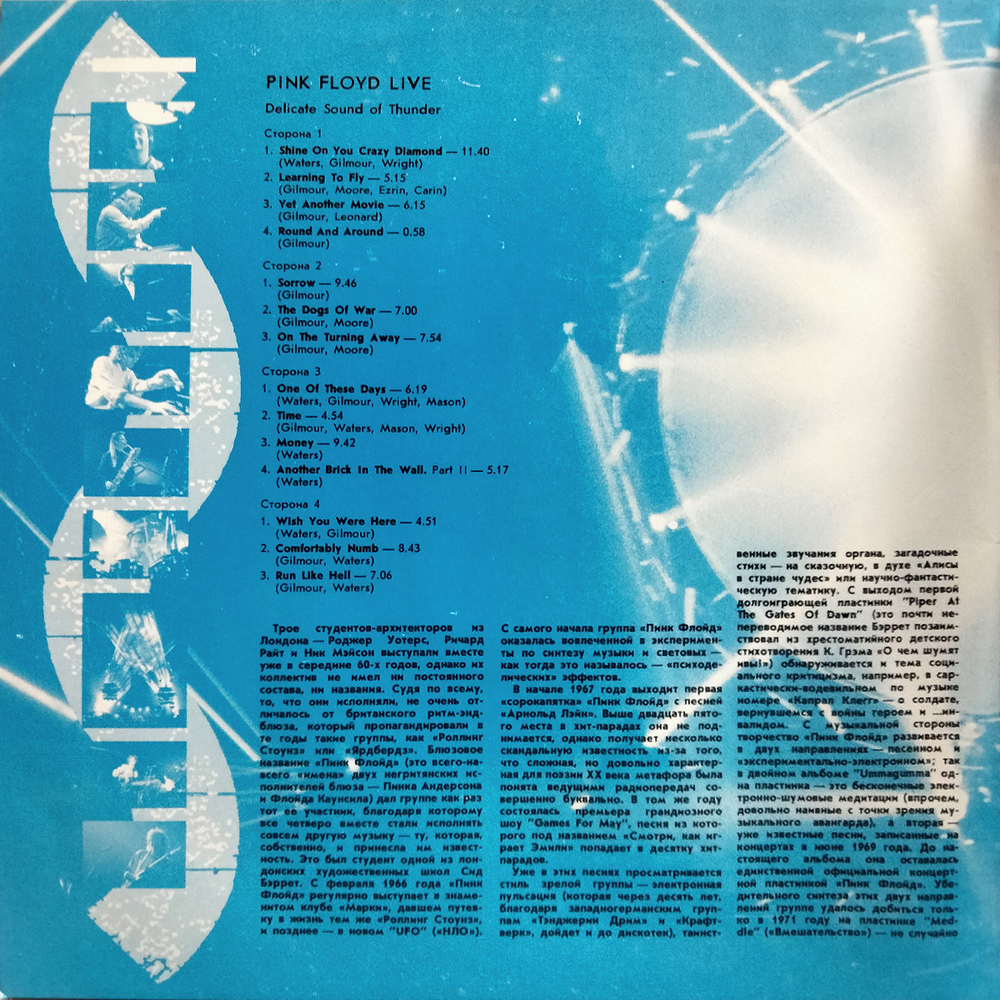 Pink Floyd / Delicate Sound Of Thunder (2LP)