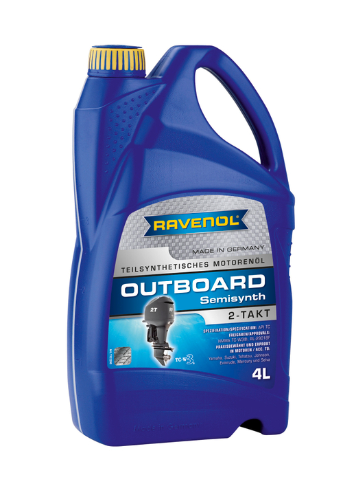 Масло Ravenol Outboardoel 2T Teilsynth полусинтетическое 4л