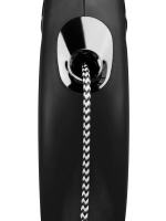 Поводок-рулетка Flexi New Classic XS. Трос 3 м. для собак до 8 кг. Черный