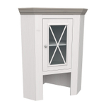 Буфет «Форест» угловой белый воск/антрацит