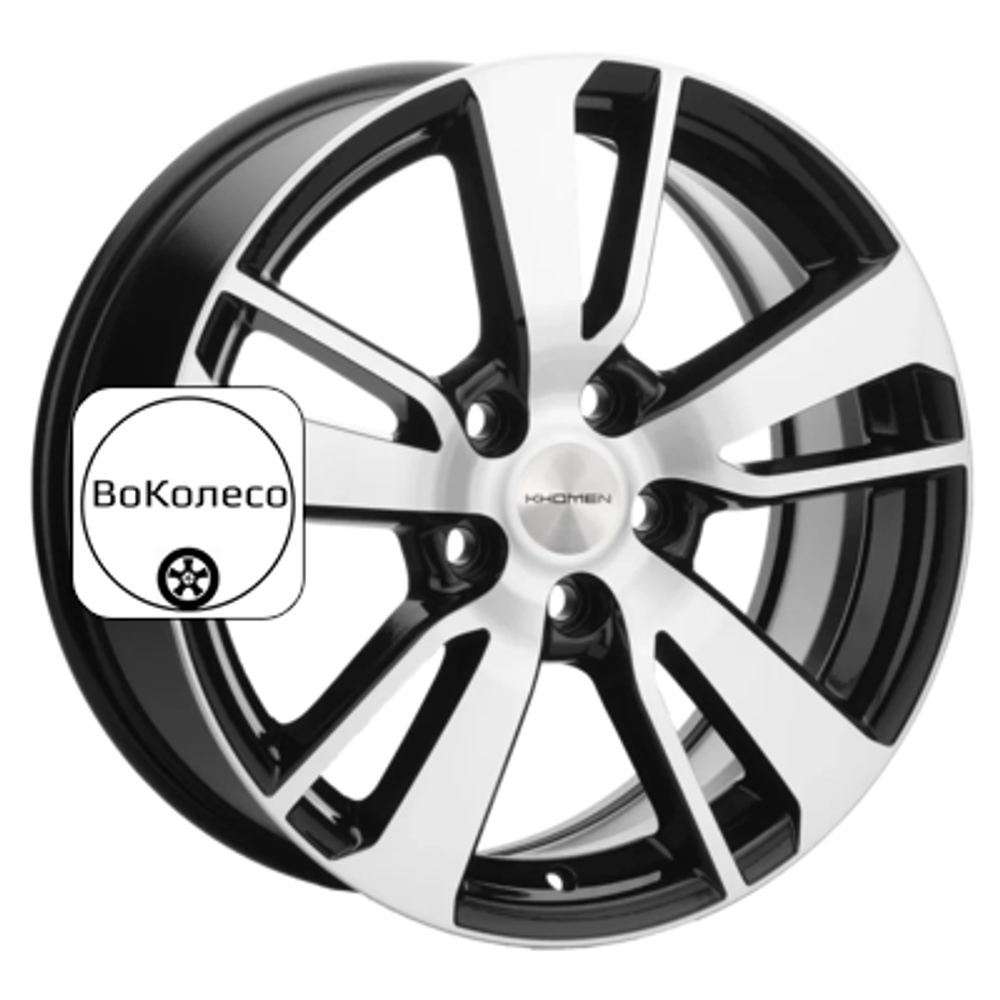 7x17/5x108 ET50 D63,35 KHW1704 (Ford C-Max) Black-FP Khomen Wheels