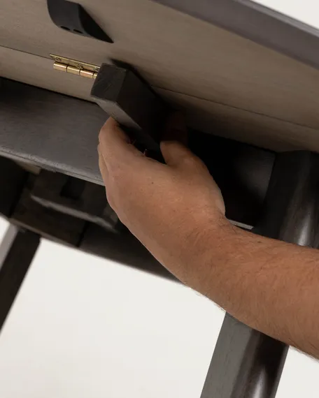 Стол раскладной Maryse Ø120-70 см, темный