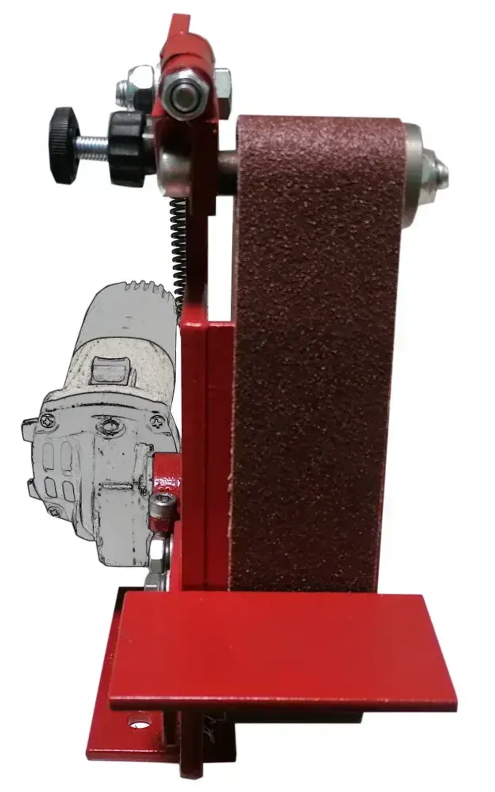 Гриндер шлифовальный станок ленточный/Ленточный Гриндер для УШМ 3-х роликовый СГ-01