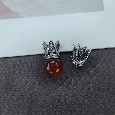 Шапочка(вклейка), ажурная корона, ювелирная заводская фурнитура, про-во Россия