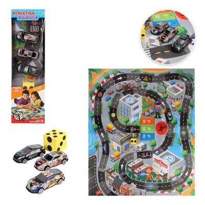 Коврик игровой с машинками, коробка RC333-1