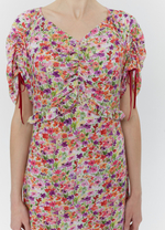 Платье «Цветник», разноцветный