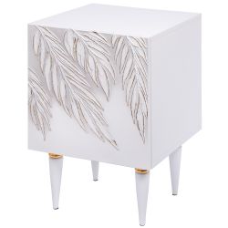 Тумба прикроватная Тропик Классика Айс Голд левая