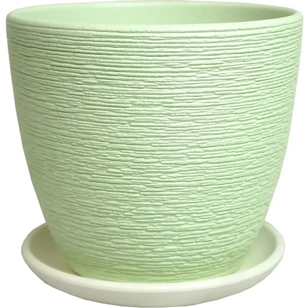 Горшок керамический Гнездо зеленый крокус №0