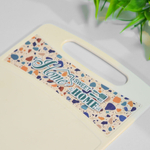 Доска разделочная 26*15,5*0,35см "Bergamo. Терраццо" (светло-бежевый)