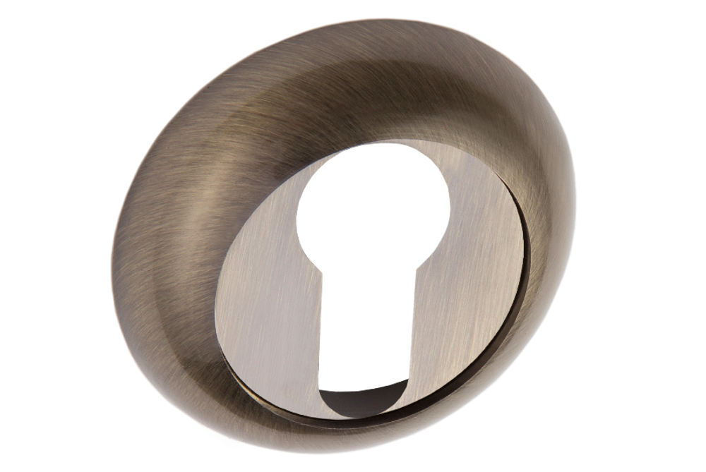 [ТОВАРА НЕТ В НАЛИЧИИ] Накладка круг на цилиндр Ренц ET (N) 08 MAB, цвет бронза античная матовая (гарантия - 12 месяцев)