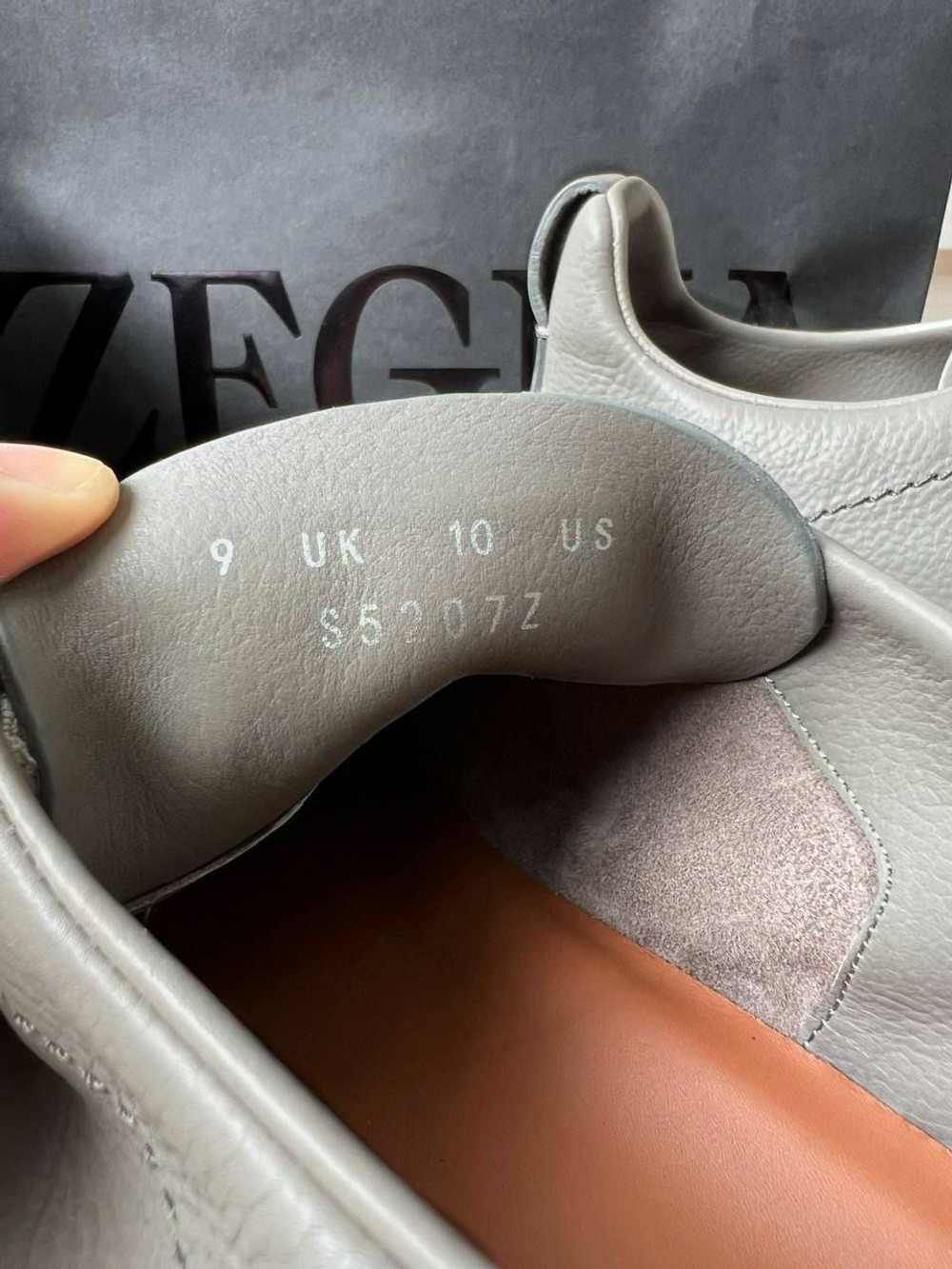 Кеды кожаные Zegna