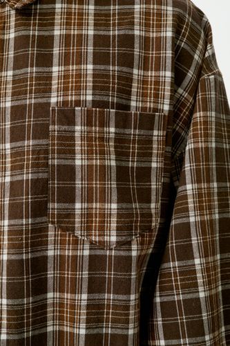 Коричневая рубашка в клетку Dover