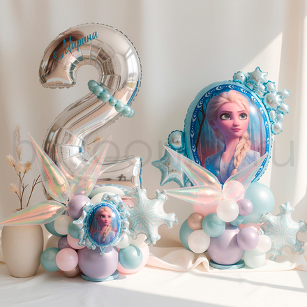 Стойка "Холодное сердце цифра+фигура"