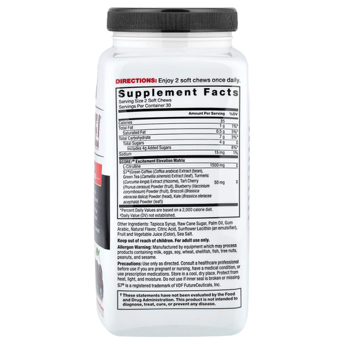 Force Factor, Score!®, быстродействующее средство для повышения либидо, со вкусом ягод, 60 жевательных таблеток