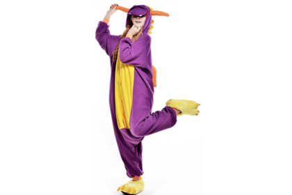 Кигуруми FunFur Фиолетовый Дракон L