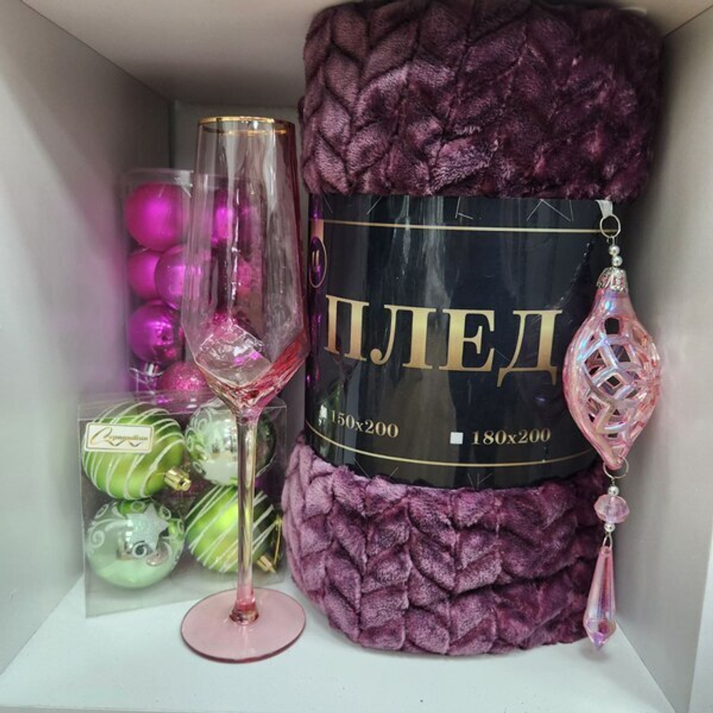 Плед 150*200 см «ARIADNA», цвет аметист, микрофлис, 260 гр/м²