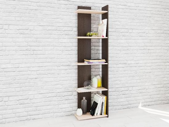 Стеллаж РОМЕО-7 венге / дуб молочный