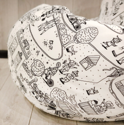 Кресло Мешок Груша Раскраска (XL, Классический)