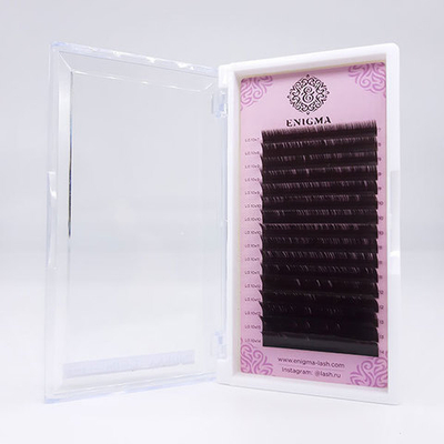 Ресницы Enigma цвет «Мокка» микс 0,10/C/6-13 mm (16 линий)