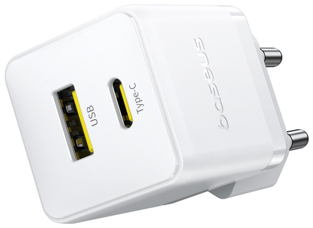 Зарядное устройство Baseus Palm USB Type-C, USB белый