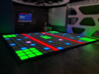 Интерактивный светодиодный пол «Арена Pixel battle» 288шт Максимальная комплектация 26 кв. м.