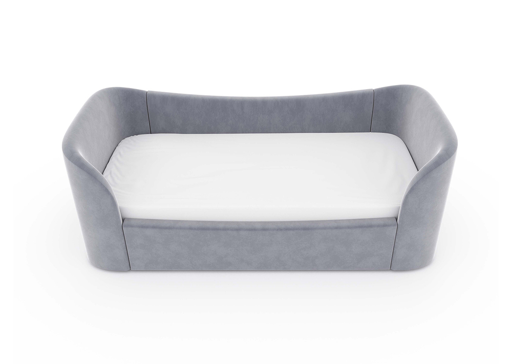 Диван-кровать KIDI Soft 90*200 см антивандальная ткань (серый)
