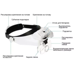 Очки бинокулярные MG82000-M со светодиодной подсветкой