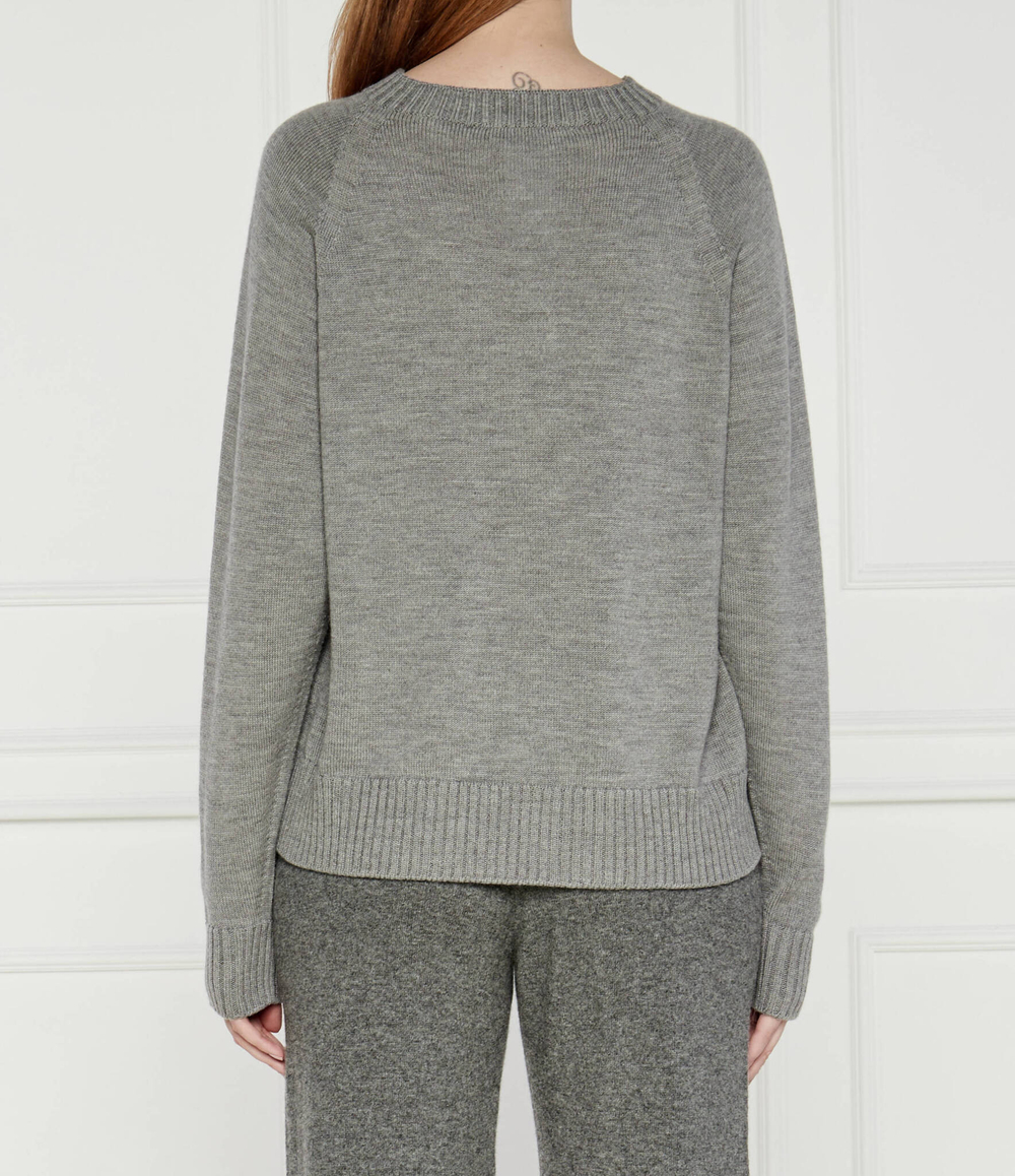 Хлопковый свитер Max Mara Leisure - серый(263661586)