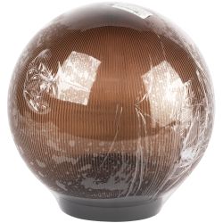 Садово-парковый светильник ЭРА НТУ 02-60-255 шар дымчатый призма на опору / кронштейн IP44 Е27 max60Вт d250mm