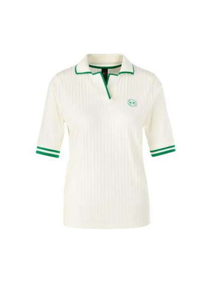 Marc Cain Поло трикотажное в рубчик