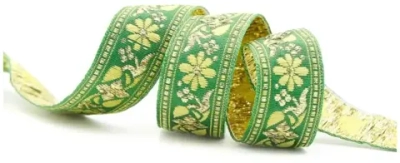 Тесьма жаккард с метанитом 1857, рис.9033, ш. 2,3 см.