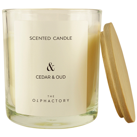 Свеча ароматическая the olphactory, &, cedar & oud, 40 ч