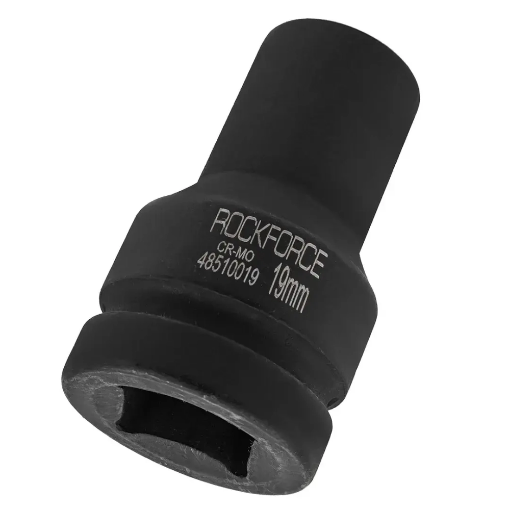 Головка ударная глубокая 19мм 1'' 6гр. RockForce##Rock FORCE RF-48510019